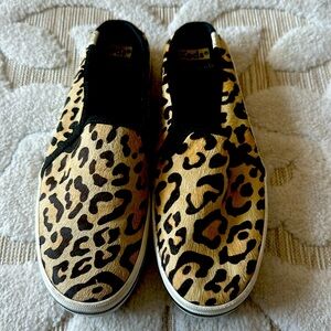 Kate Spade x Keds Leopard Slip On Sneakers